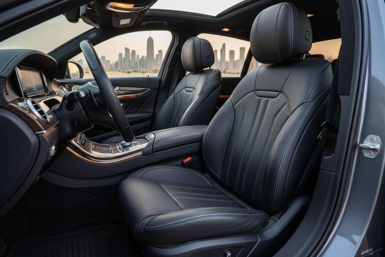 Custom German Leather Seat Covers | FREE Interior & Floor Cleaning