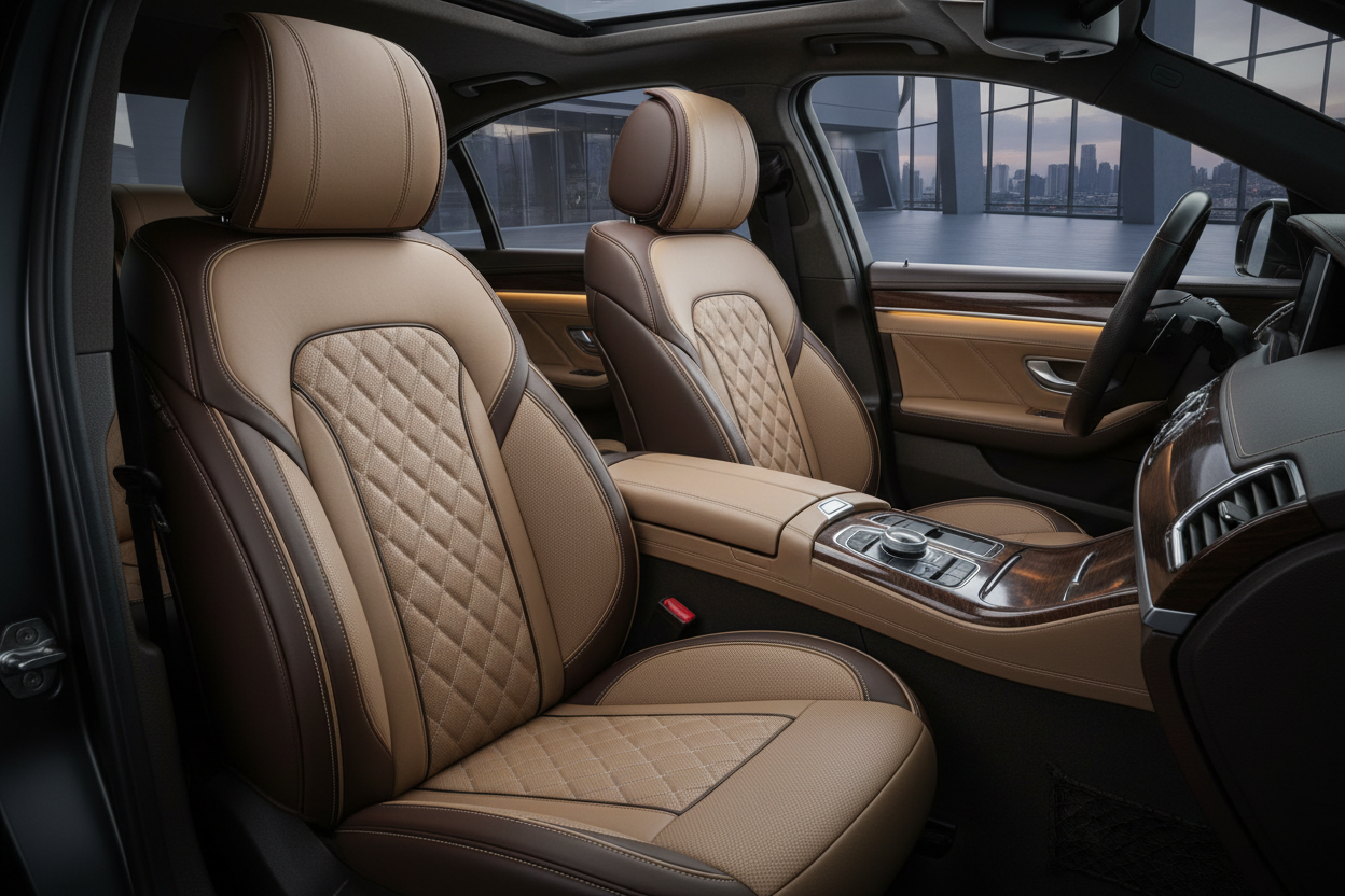 Custom Premium Italian Leather Seat Covers | FREE Interior & Floor Cleaning